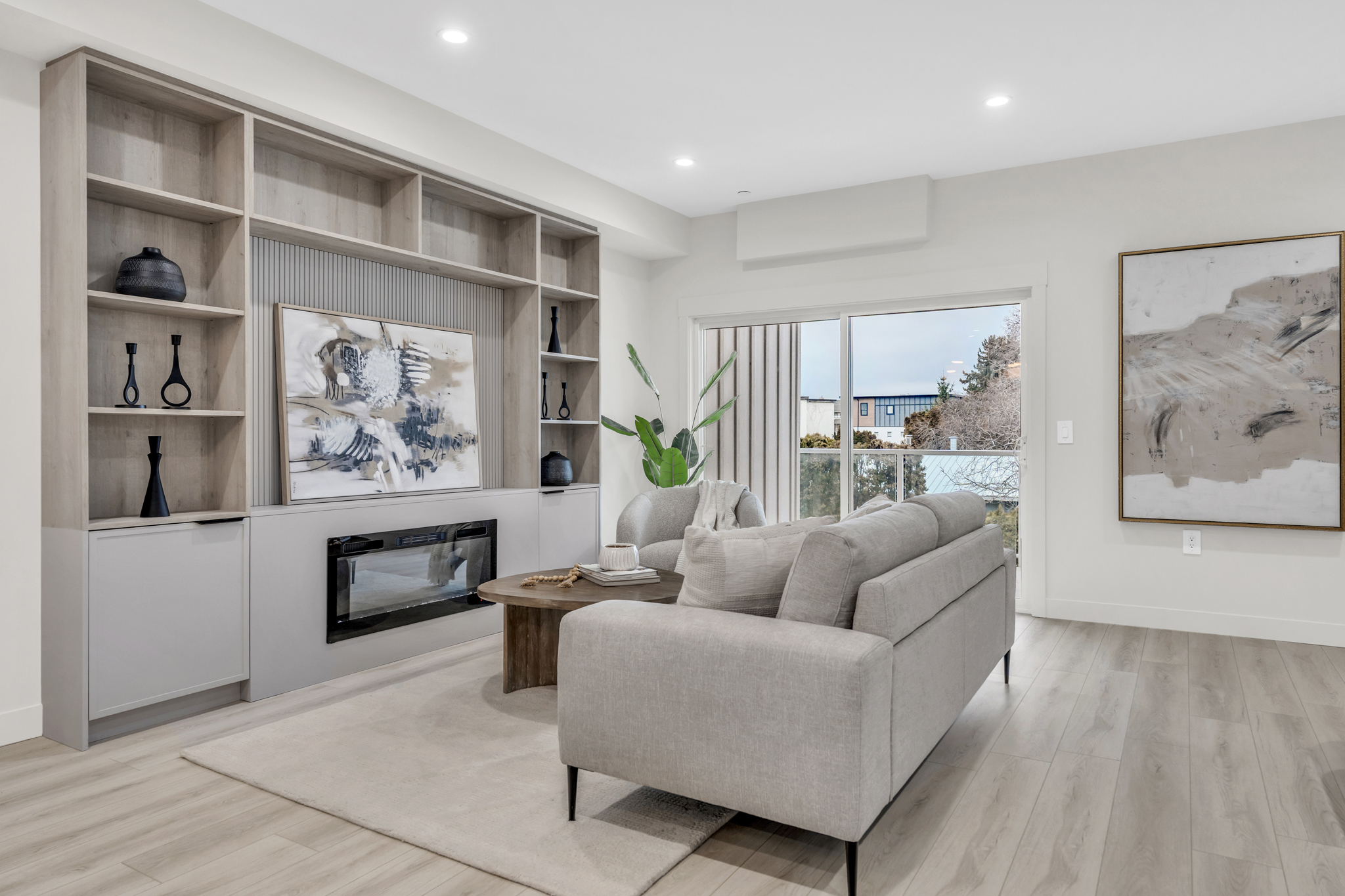 Living Space with outside view